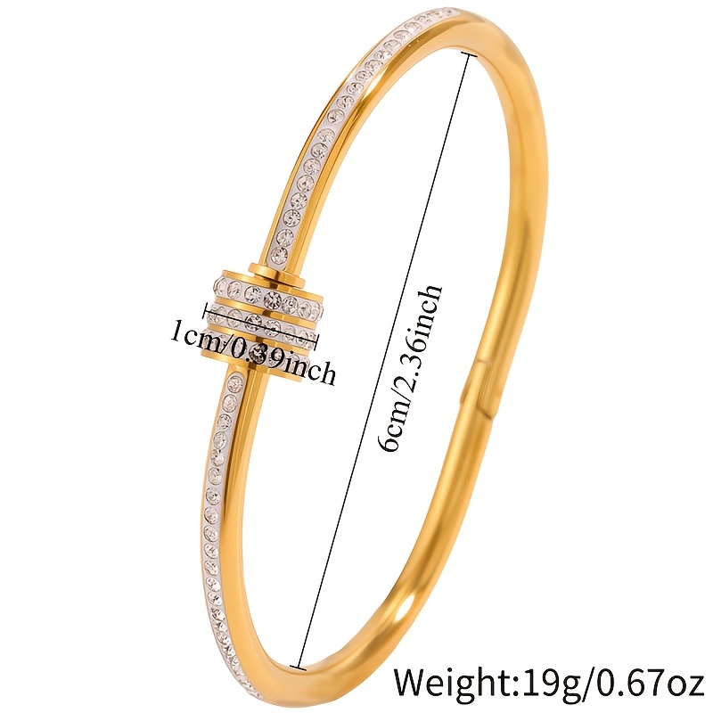 4pcs Classic Stainless Steel Jewelry Set, Elegant Daily Wear
